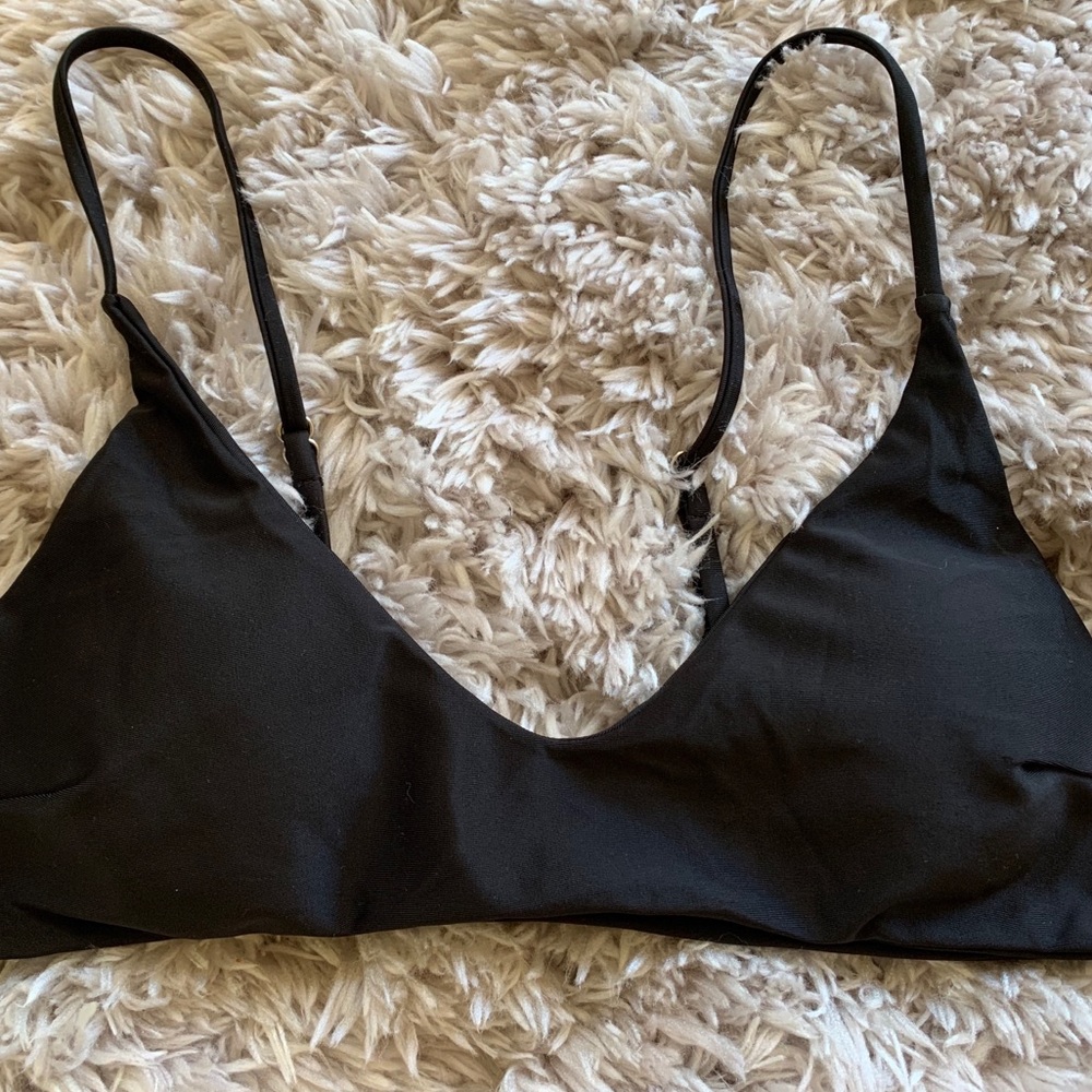 black bikini top